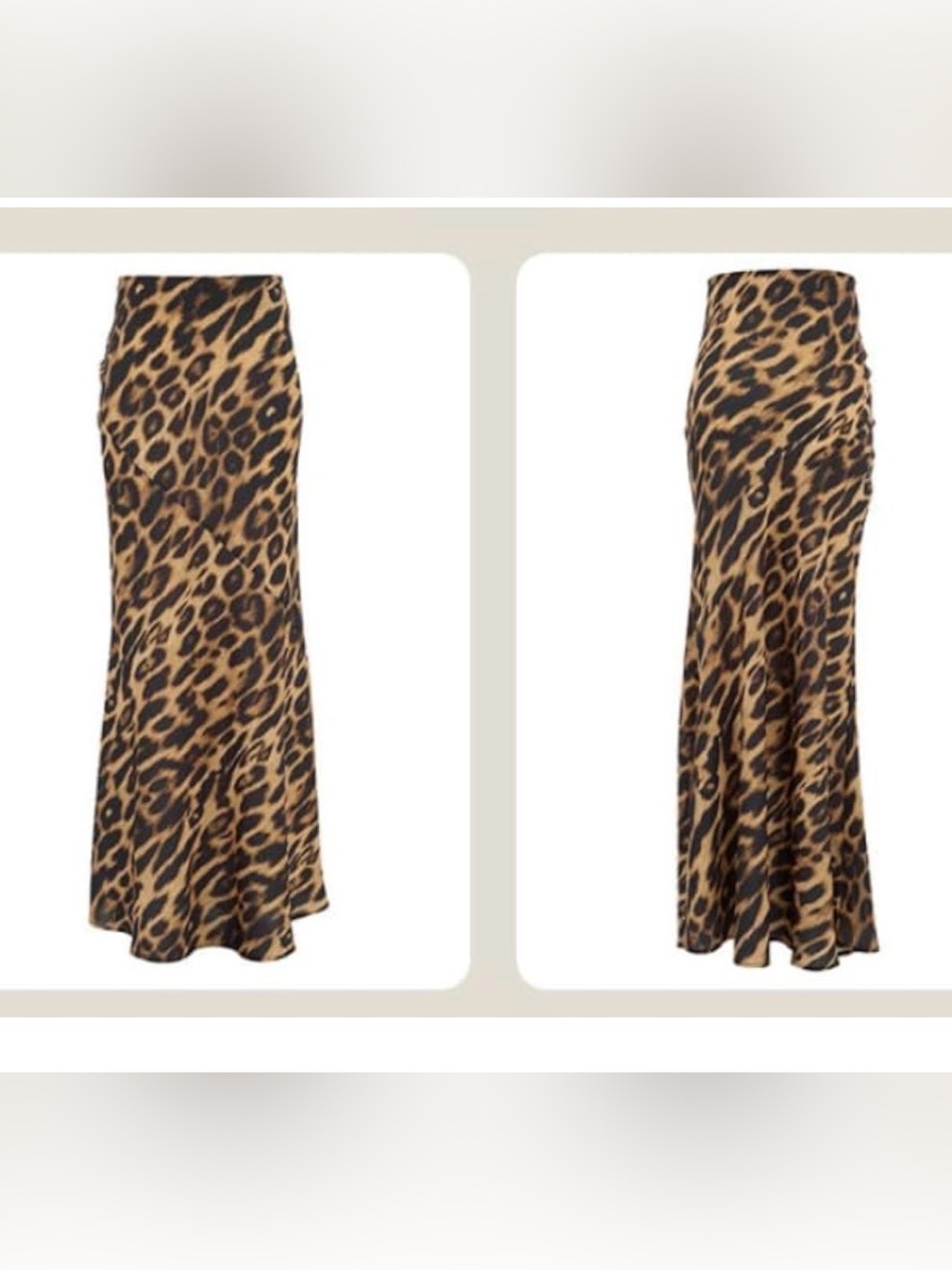 Amazon Leopard Print Maxi Skirt in Brown and Black - Picture 4 of 7